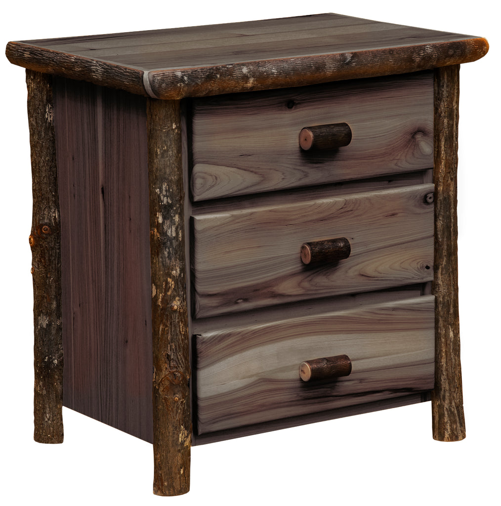 Hickory XL Three Drawer Nightstand - Retreat Home Furniture