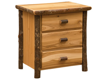 Hickory XL Three Drawer Nightstand - Retreat Home Furniture