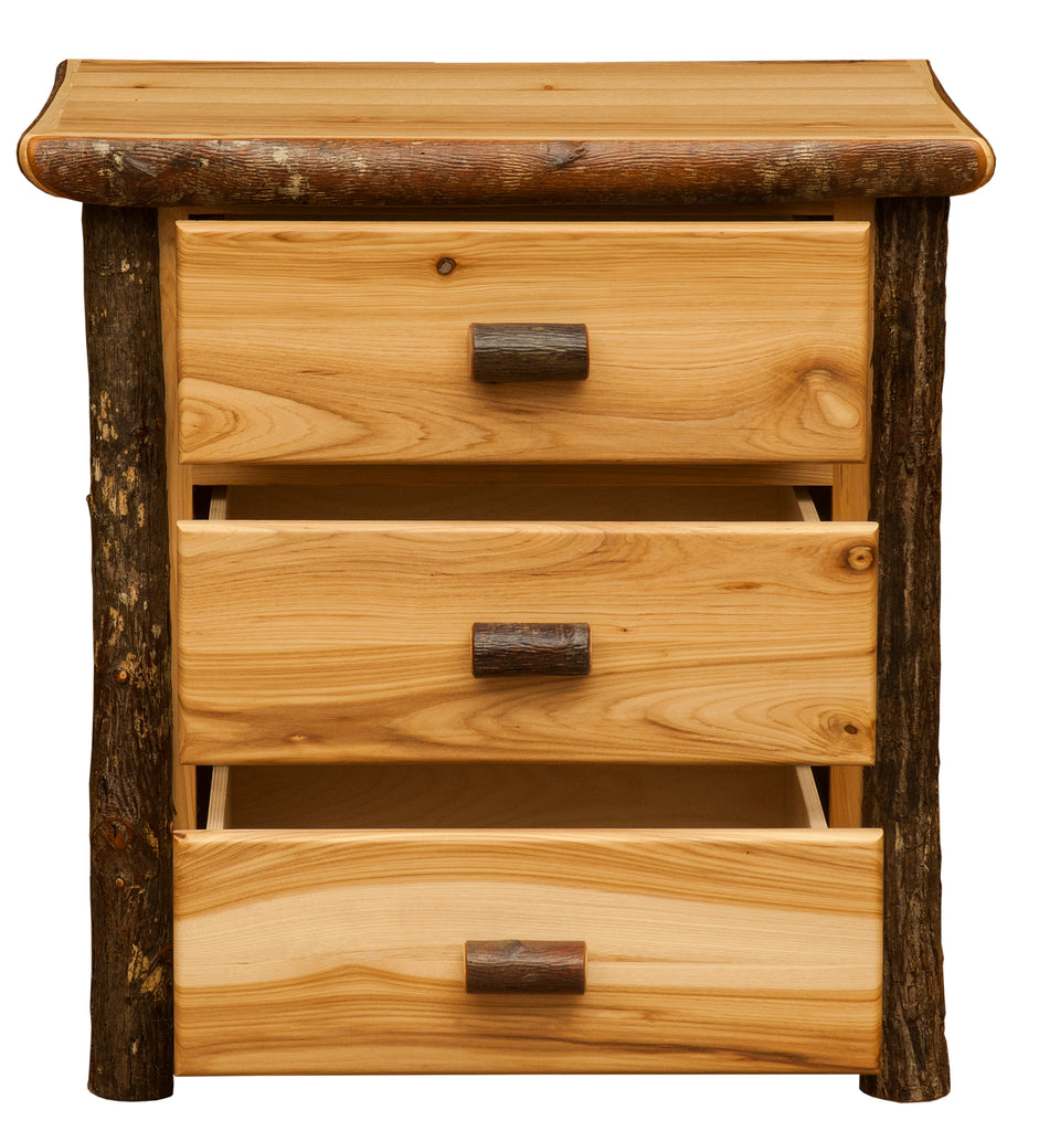 Hickory XL Three Drawer Nightstand - Retreat Home Furniture