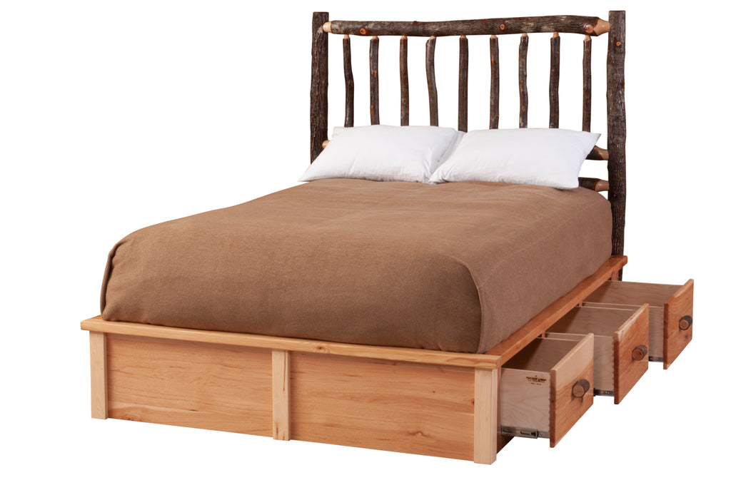 Hickory Underbed Dresser for Platform Bed - Retreat Home Furniture