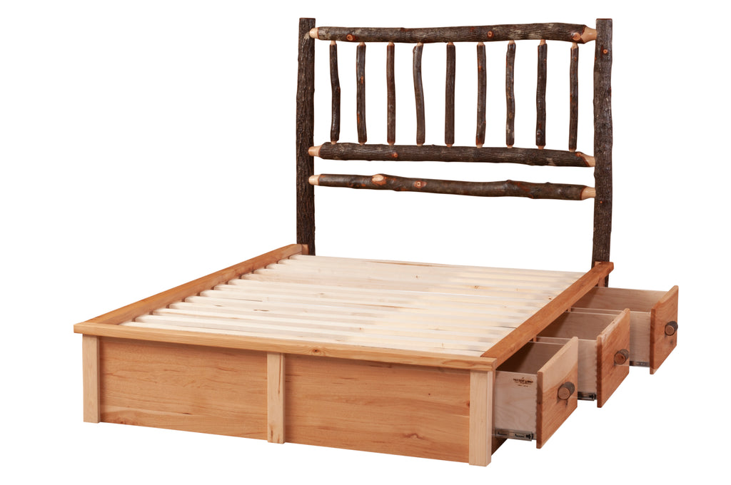 Hickory Underbed Dresser for Platform Bed - Retreat Home Furniture