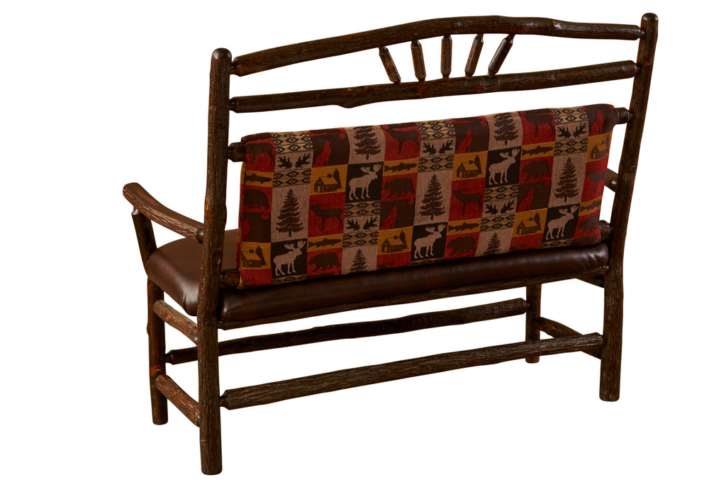 Hickory Log Settee - Retreat Home Furniture