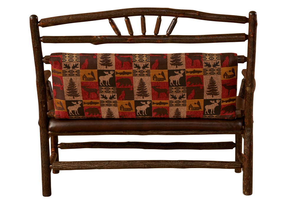 Hickory Log Settee - Retreat Home Furniture