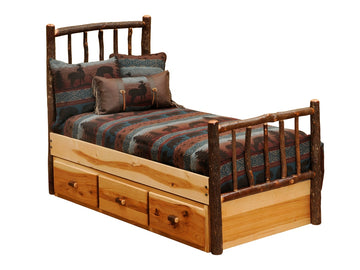 Hickory Log Underbed Dresser - Retreat Home Furniture