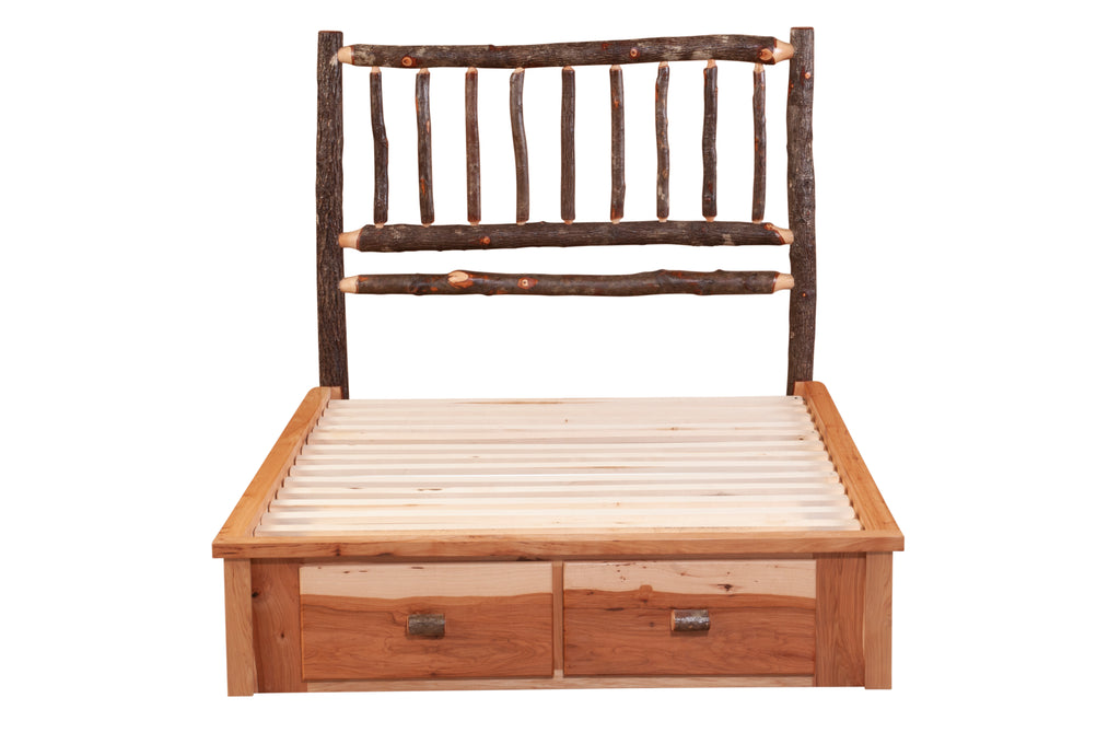 Hickory Log Footboard Dresser - Retreat Home Furniture