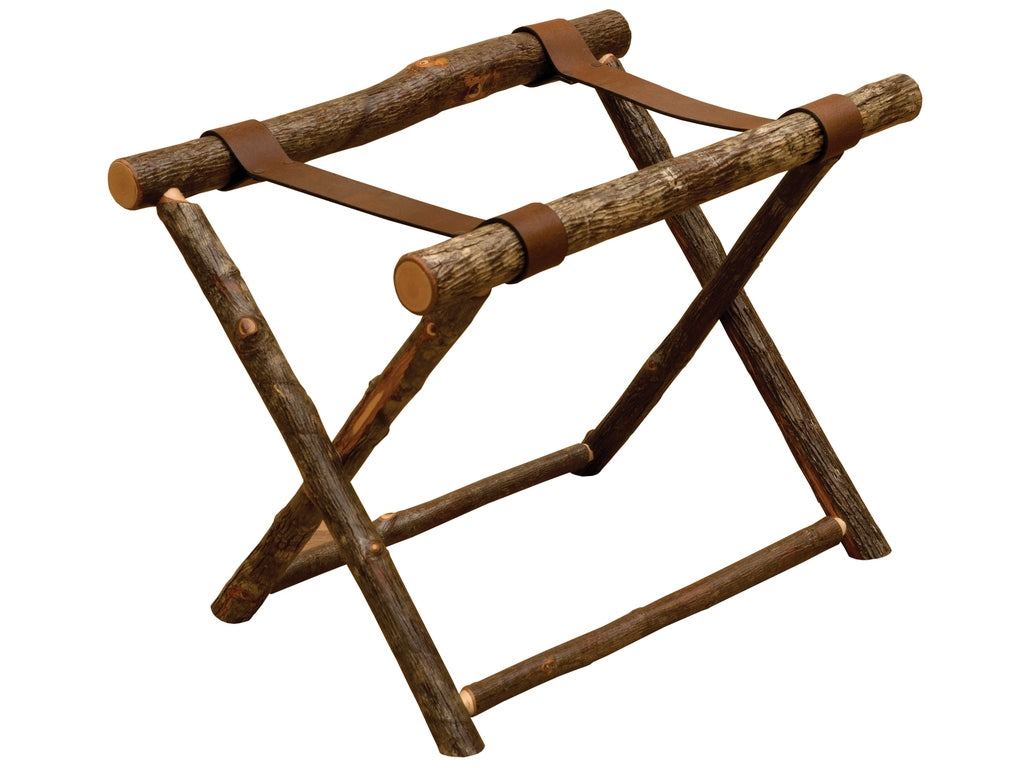 Hickory Log Luggage Rack - Retreat Home Furniture