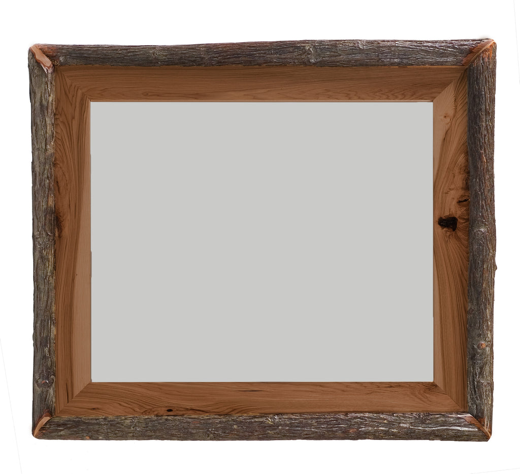 Hickory Log Mirror (Frame) - Retreat Home Furniture