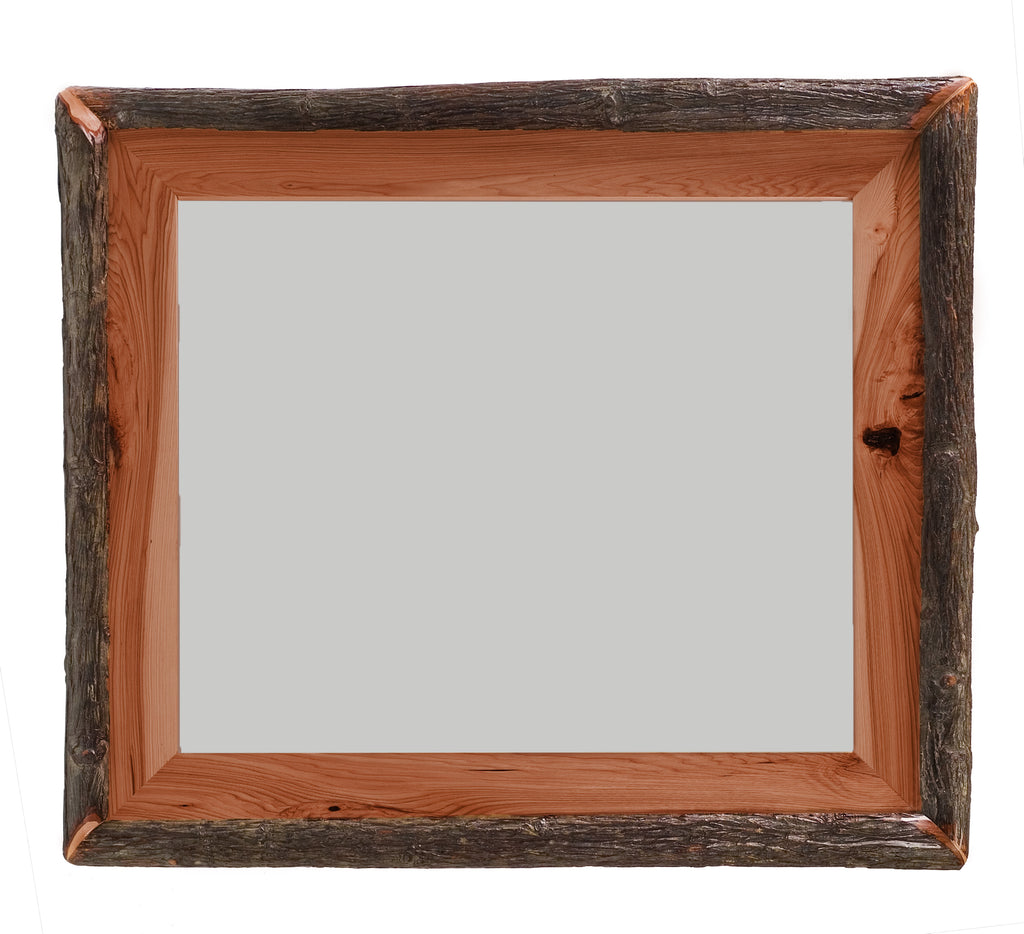 Hickory Log Mirror (Frame) - Retreat Home Furniture