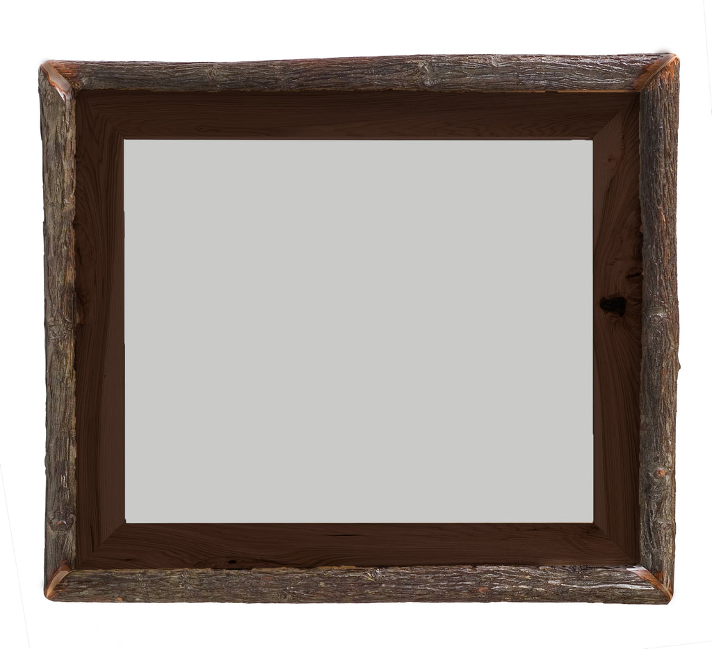 Hickory Log Mirror (Frame) - Retreat Home Furniture