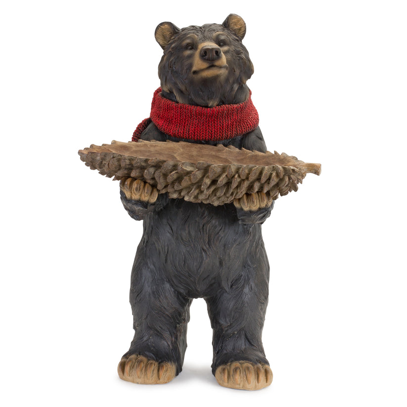 Bear with Pinecone Bowl - Retreat Home Furniture