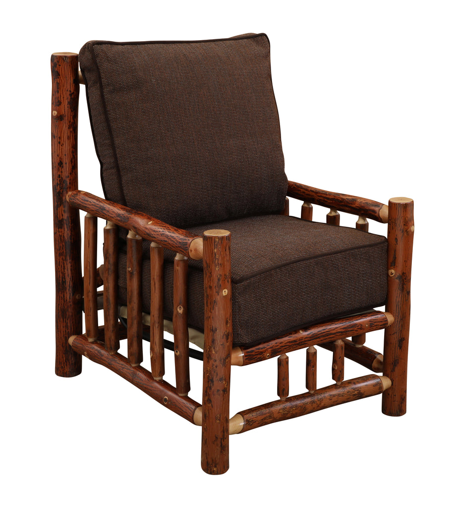 Hickory Log Lounge Chair - Retreat Home Furniture