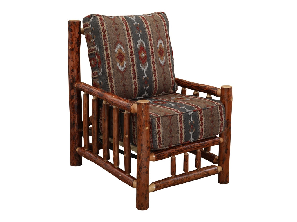 Hickory Log Lounge Chair - Retreat Home Furniture