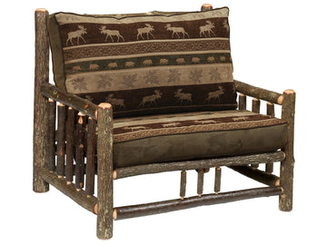 Hickory Log Chair-and-a-Half - Retreat Home Furniture