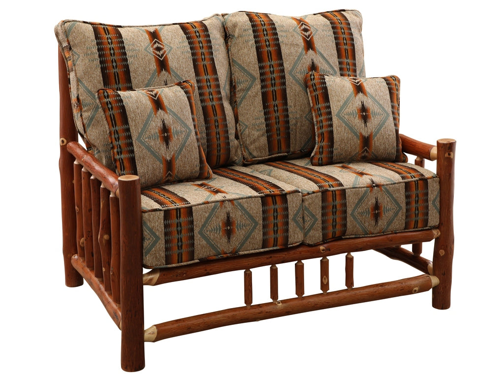 Hickory Log Loveseat - Retreat Home Furniture