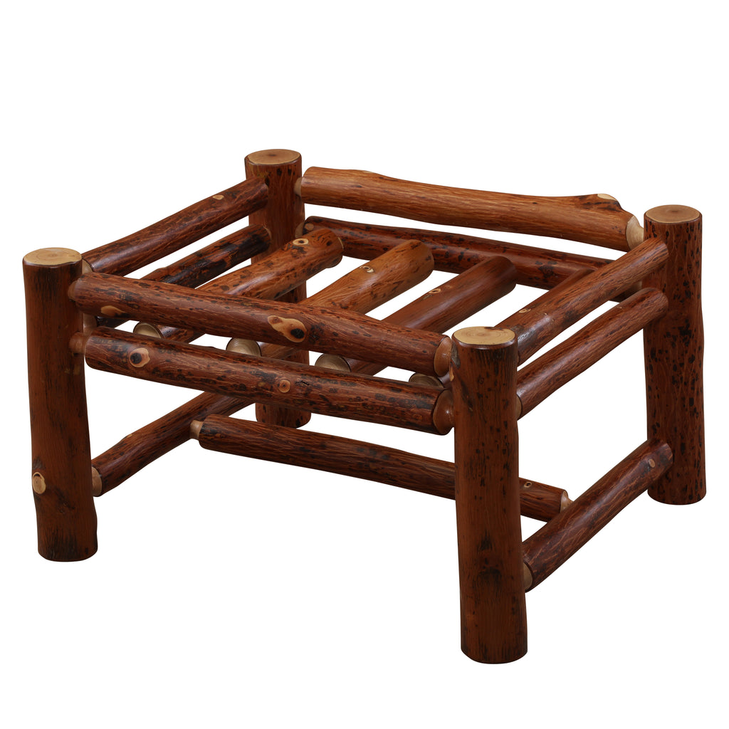 Hickory Log Ottoman - Retreat Home Furniture