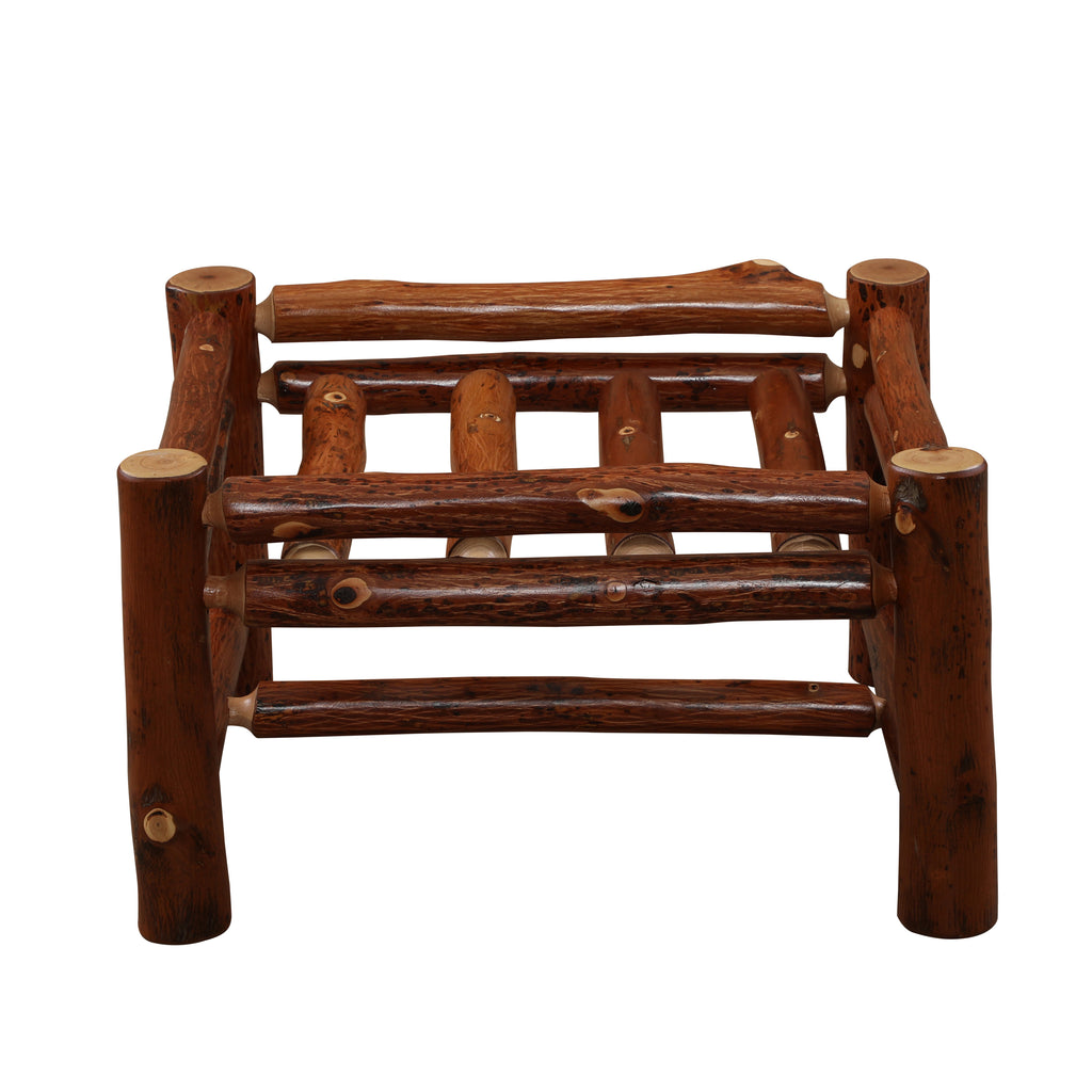 Hickory Log Ottoman - Retreat Home Furniture