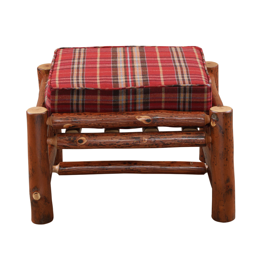 Hickory Log Ottoman - Retreat Home Furniture