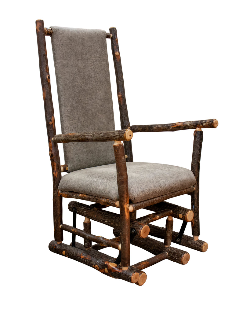 Hickory Log Gliding Rocker - Retreat Home Furniture