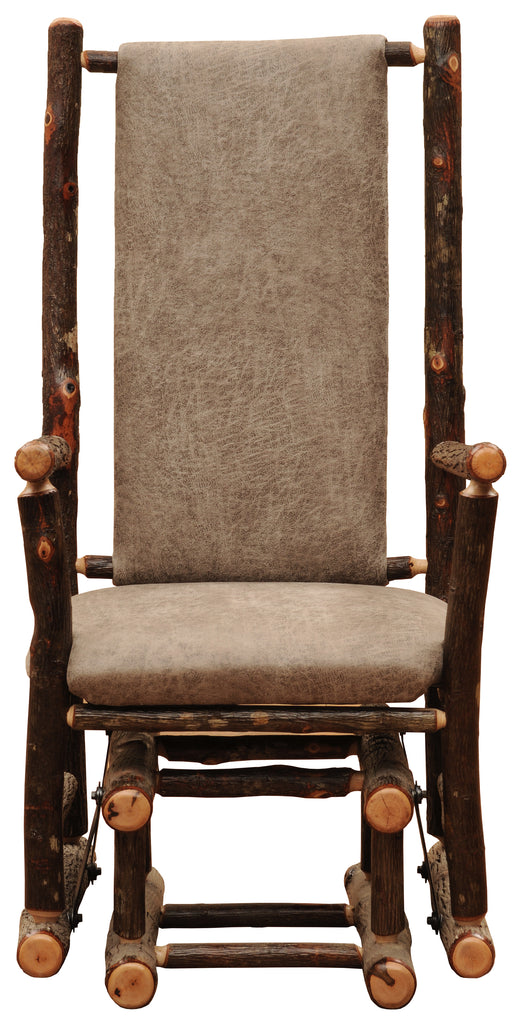 Hickory Log Gliding Rocker - Retreat Home Furniture