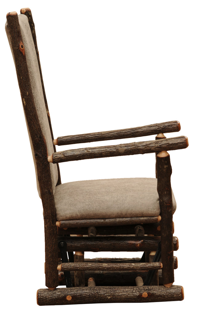 Hickory Log Gliding Rocker - Retreat Home Furniture