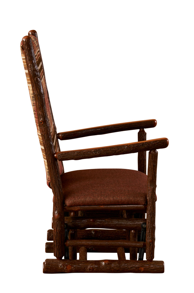 Hickory Log Gliding Rocker - Retreat Home Furniture