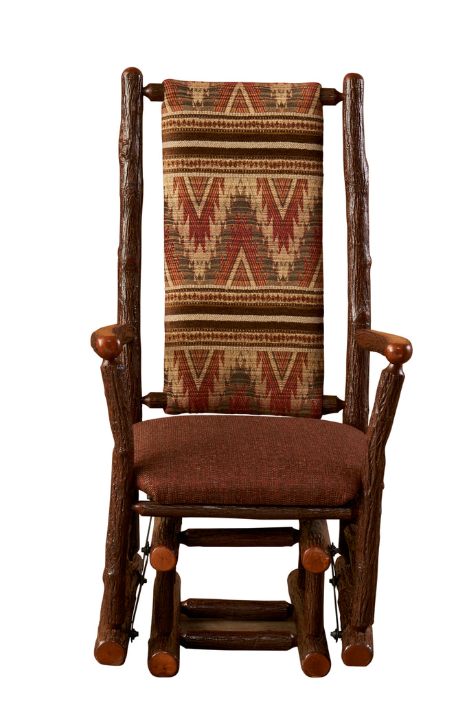 Hickory Log Gliding Rocker - Retreat Home Furniture