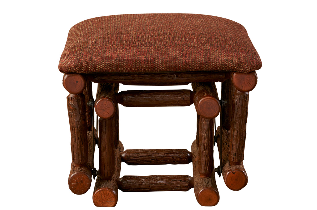 Hickory Log Gliding Ottoman - Retreat Home Furniture