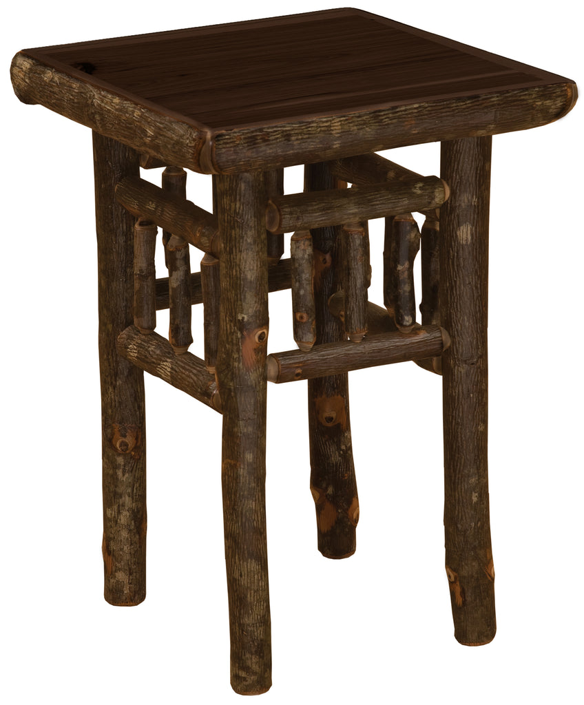 Hickory Log Open End Table - Retreat Home Furniture