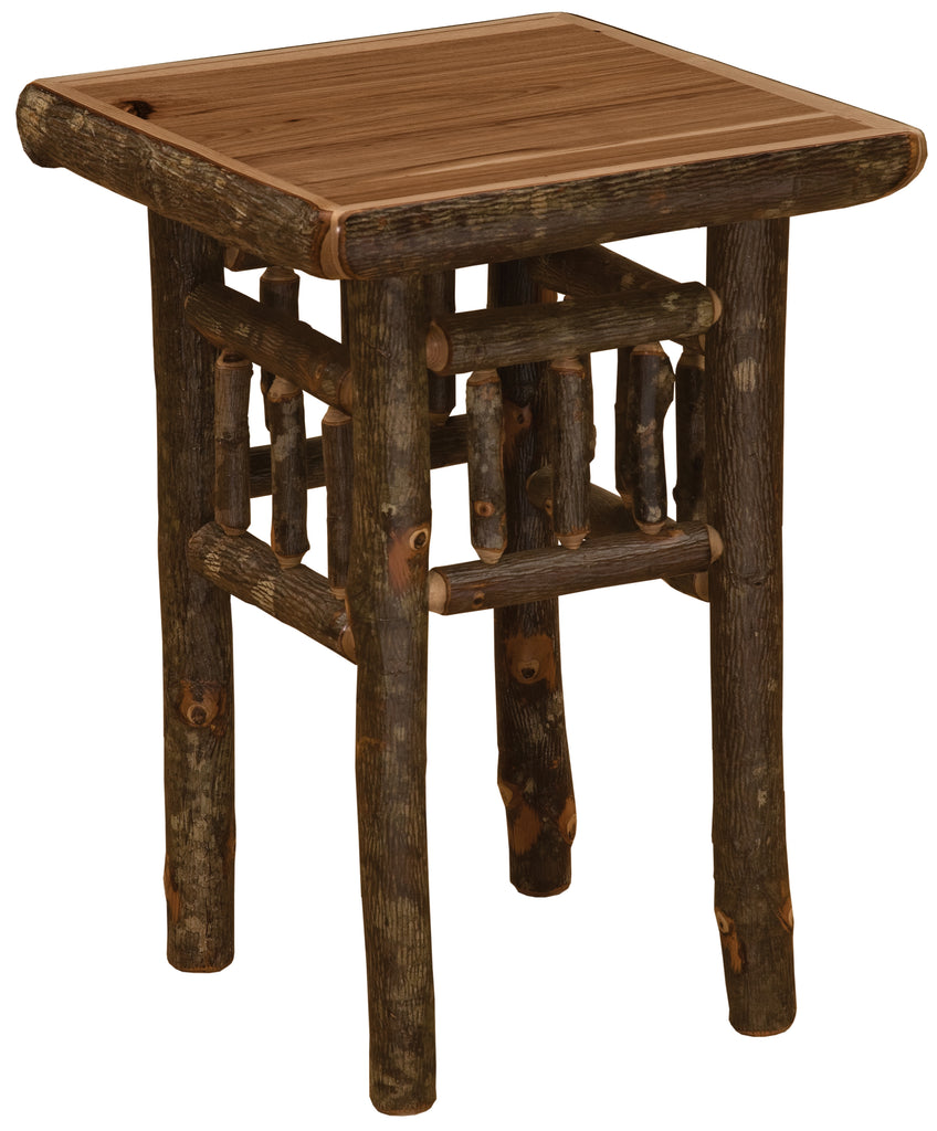 Hickory Log Open End Table - Retreat Home Furniture