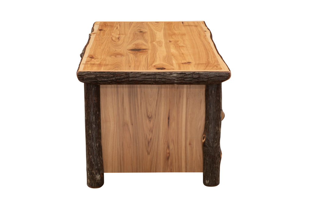 Hickory Log Enclosed Coffee Table - Retreat Home Furniture