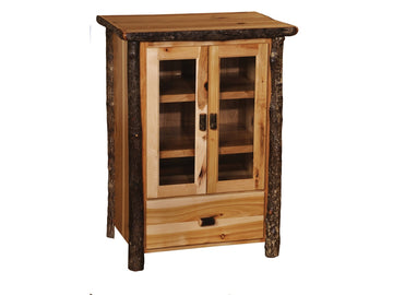 Hickory Log Media Cabinet - Retreat Home Furniture