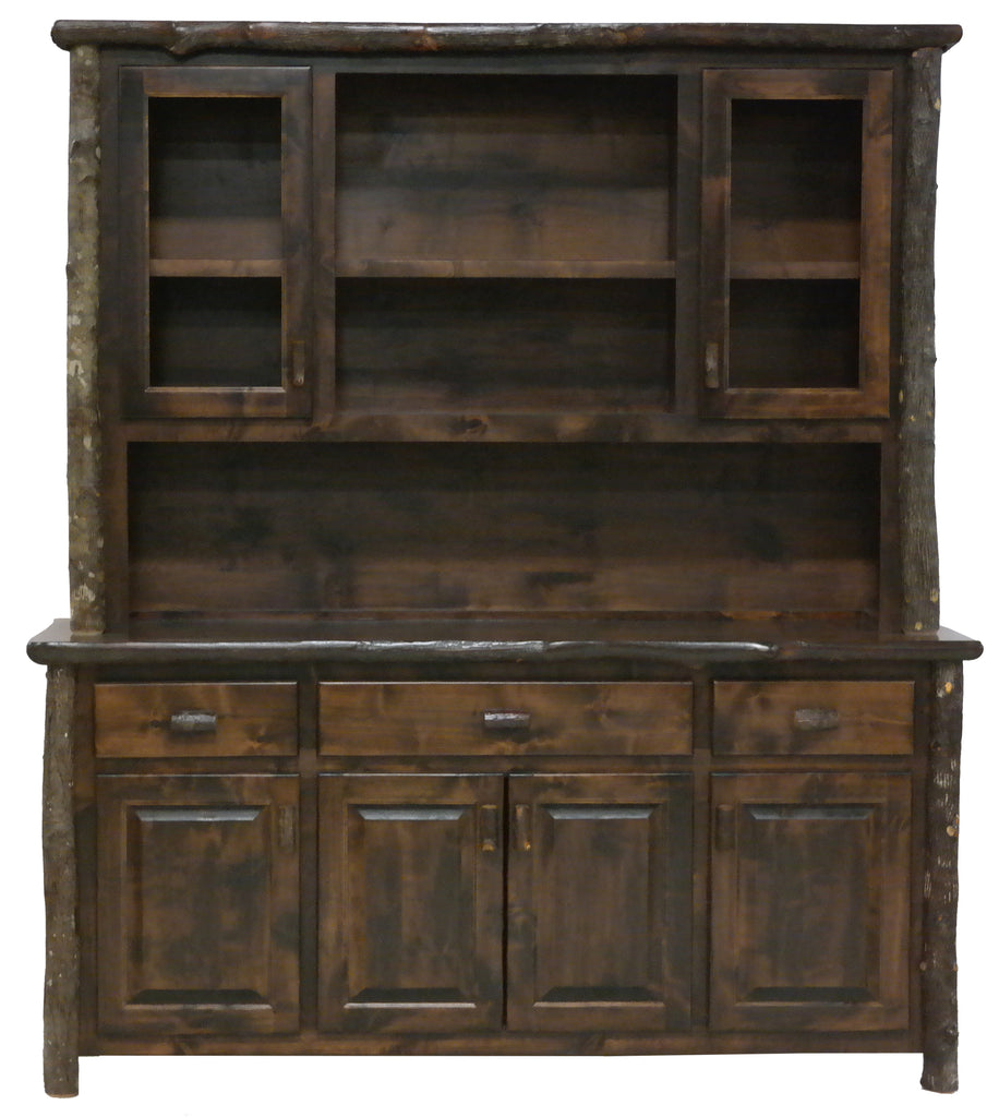 Hickory Log 75-inch Buffet & Hutch - Retreat Home Furniture