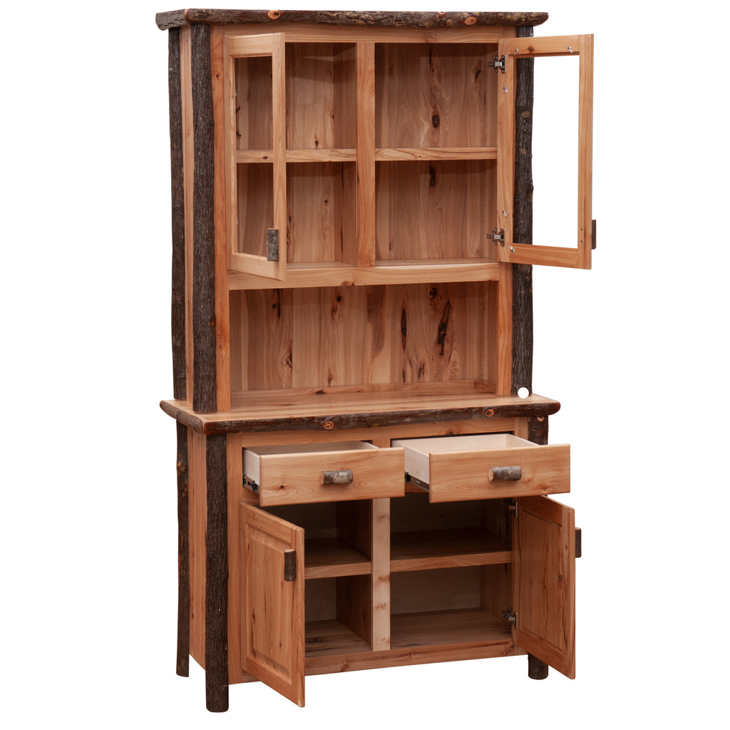 Hickory Log 48-inch Buffet & Hutch - Retreat Home Furniture