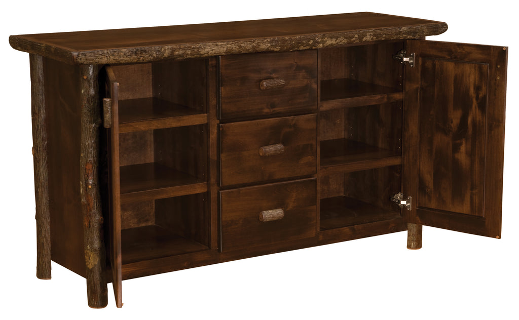 Hickory Log Sideboard - Retreat Home Furniture