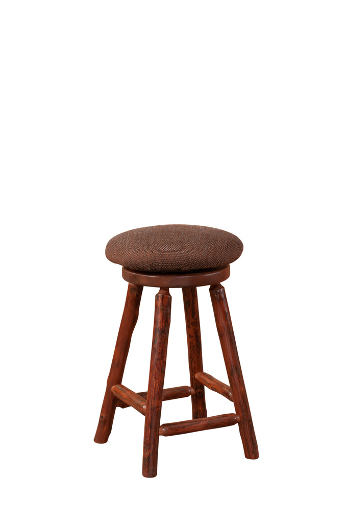 Hickory Round Swivel Barstool - Retreat Home Furniture