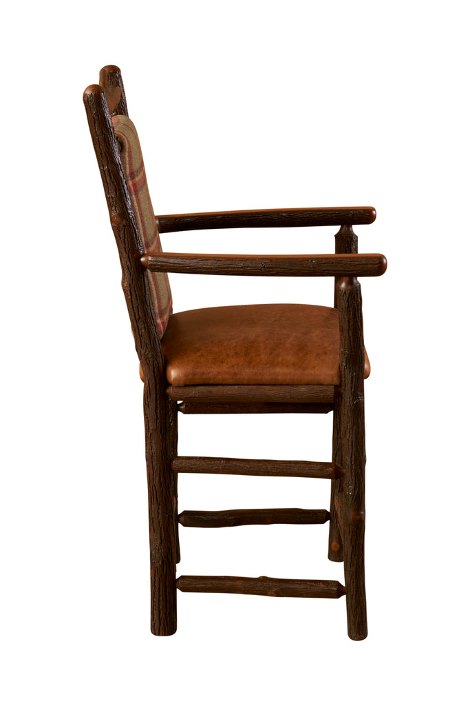 Hickory South Fork Barstool with Arms - Retreat Home Furniture