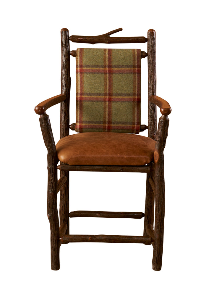 Hickory South Fork Barstool with Arms - Retreat Home Furniture