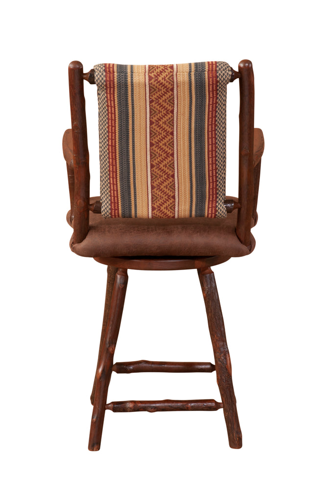 Hickory Cumberland Swivel Barstool with Arms - Retreat Home Furniture