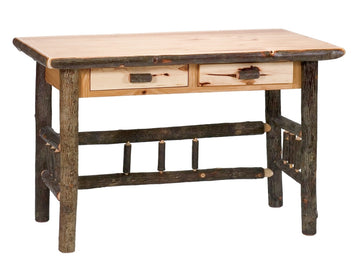 Hickory Two Drawer Writing Desk - Retreat Home Furniture