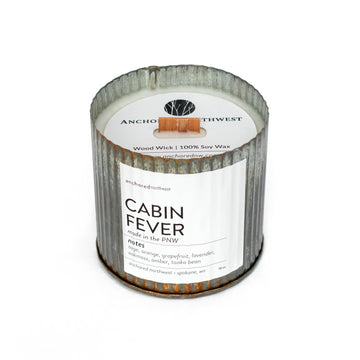 Cabin Fever Wood Wick Rustic Farmhouse Soy Candle - Retreat Home Furniture