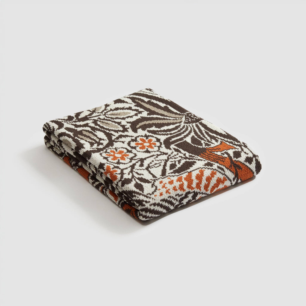 Dove and Rose Throw Blanket by William Morris - Retreat Home Furniture