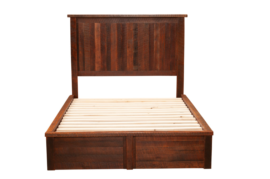 Barnwood Traditional Platform Bed - Retreat Home Furniture