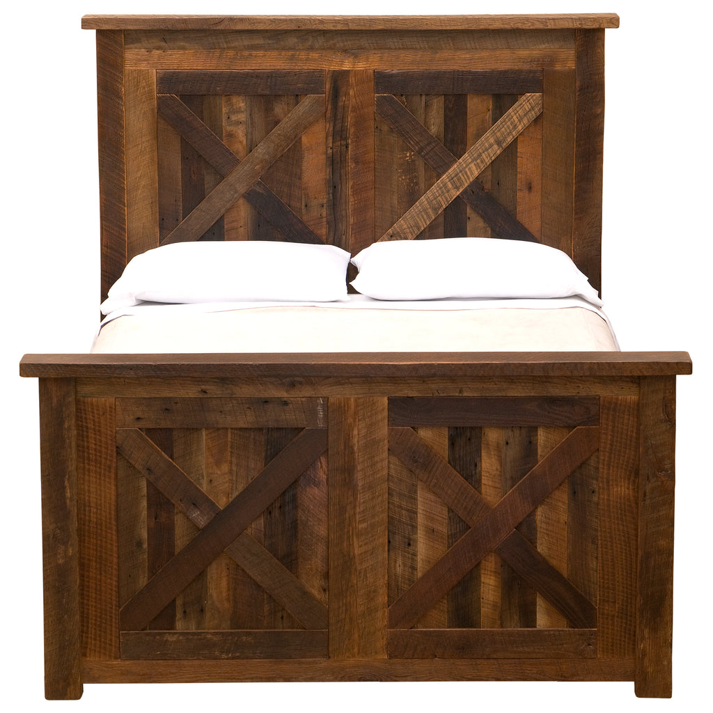 Barnwood Barndoor Bed - Retreat Home Furniture