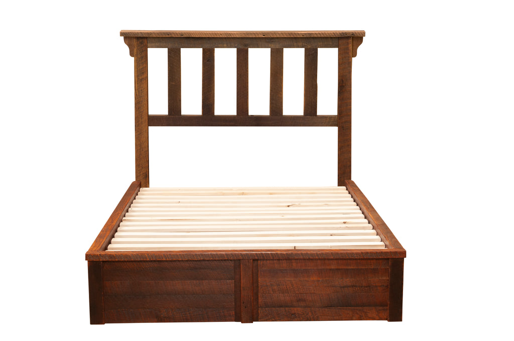 Barnwood Post Platform Bed - Retreat Home Furniture