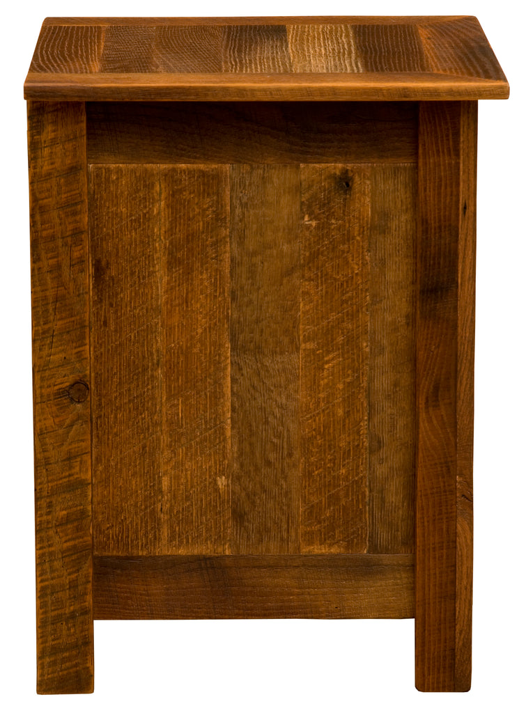 Barnwood Enclosed Nightstand - Retreat Home Furniture