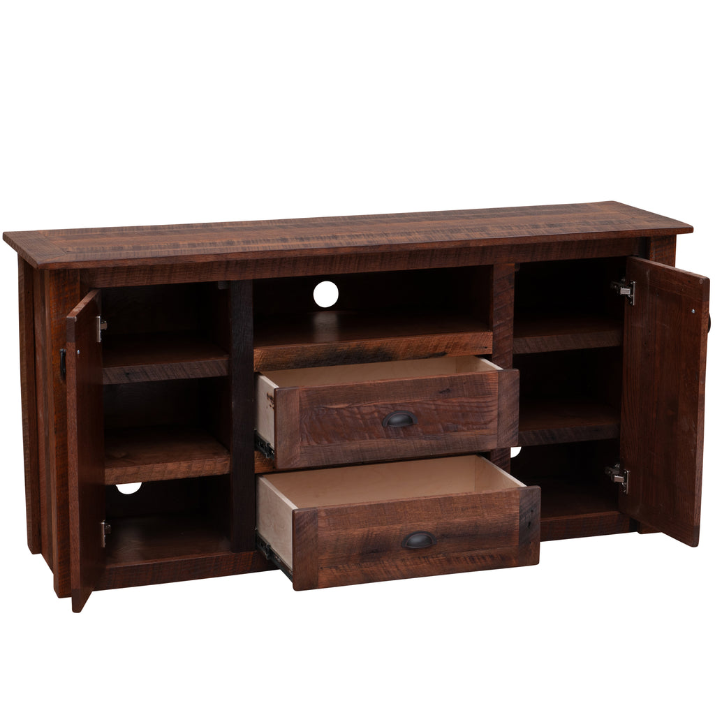 Barnwood Widescreen Television Stand - Retreat Home Furniture