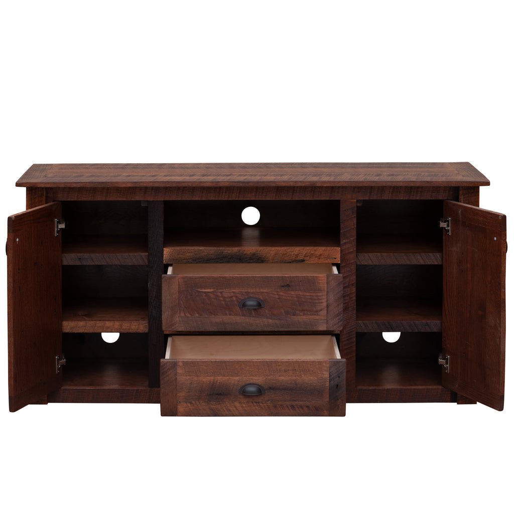 Barnwood Widescreen Television Stand - Retreat Home Furniture