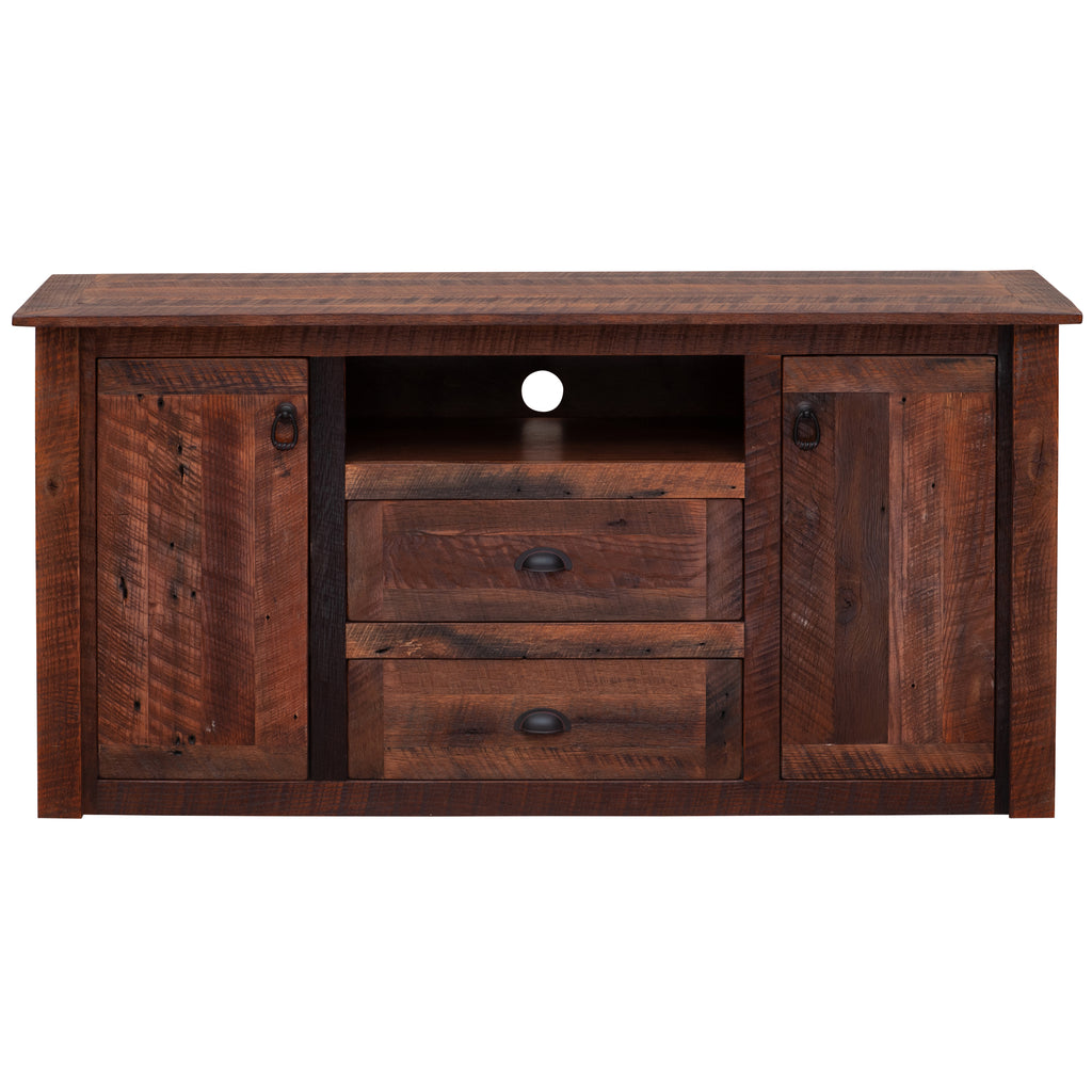 Barnwood Widescreen Television Stand - Retreat Home Furniture