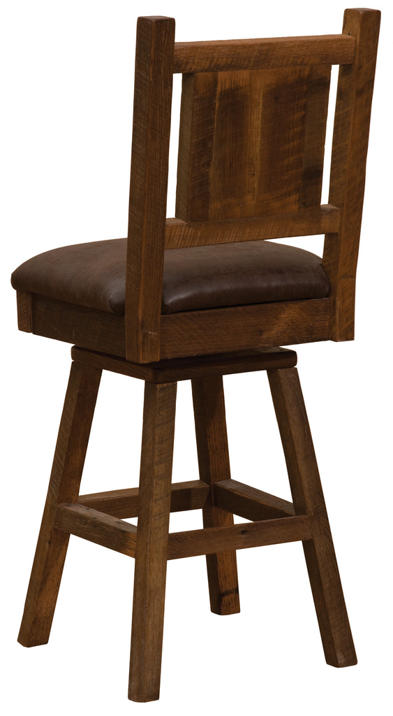 Barnwood Swivel Counter Stool - Retreat Home Furniture