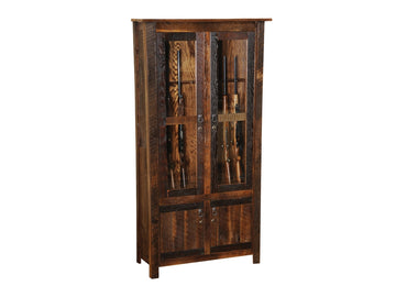 Barnwood Eight Gun Cabinet - Retreat Home Furniture